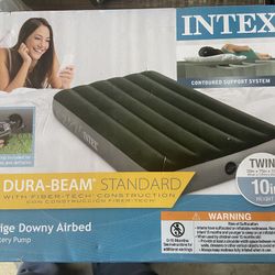Intex #64777E Dura-Beam Twin Standard Prestige Downy Airbed w/ Internal Pump