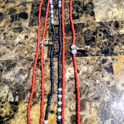 🍒Cherry & Multicolor Waist Bead Set 