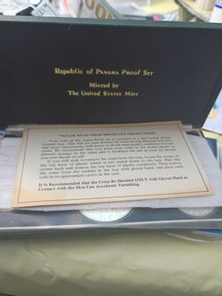 1974 Republic of Panama proof set minted by United States mint
