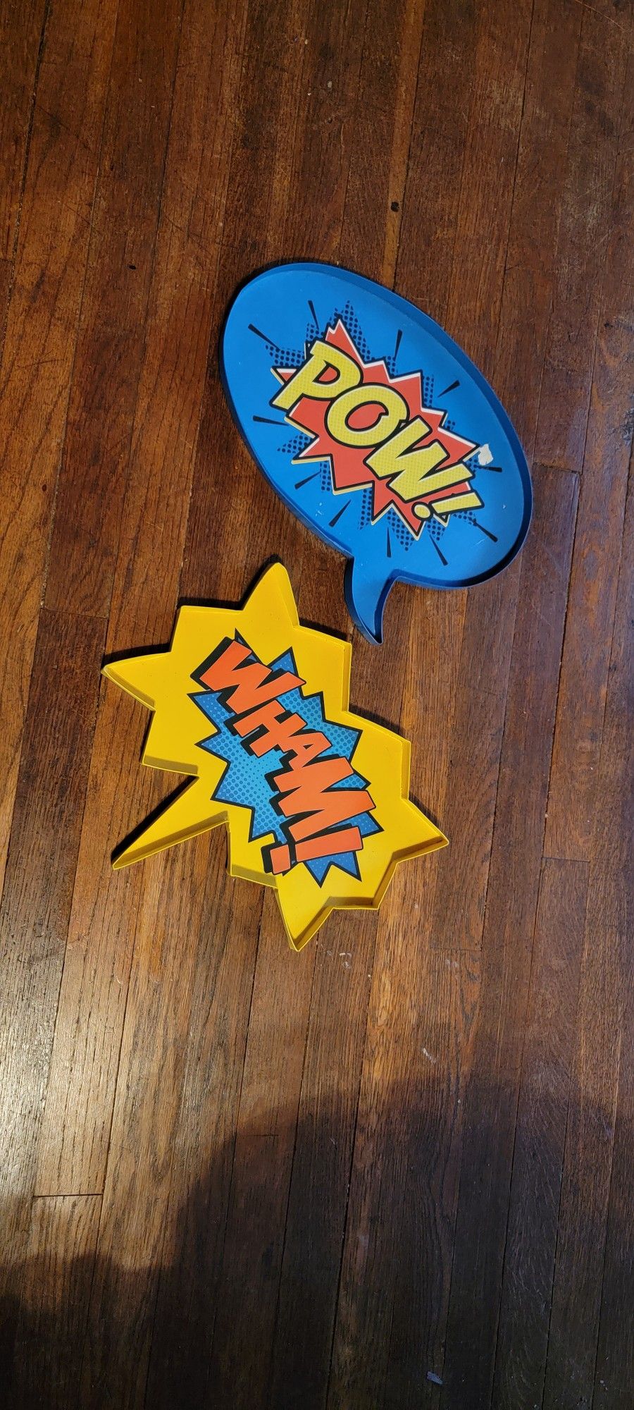 Pow! Wham! Cartoon Caption Metal Sign from Hobby Lobby Batman metal signs. 25.00 for the pair.