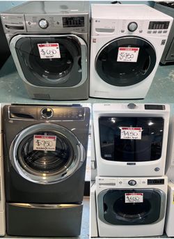 GREAT VARIETY OF FRONT LOAD WASHER & ELECTRIC DRYER 