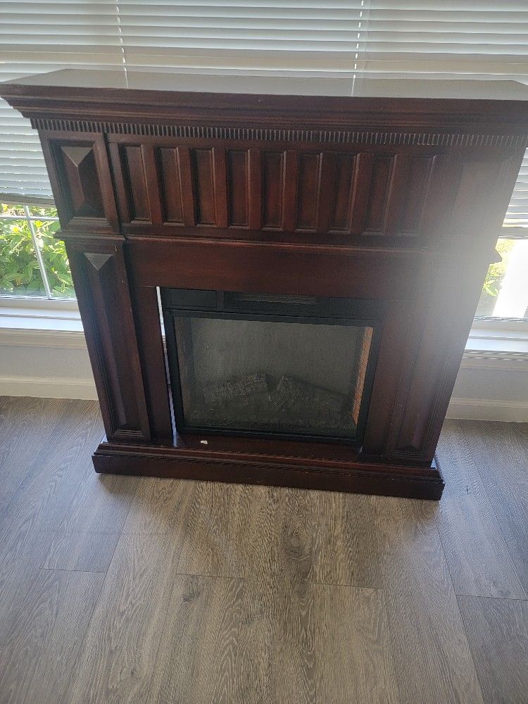 Three Sets Of Full Sofas, Fireplace TV Stand, Two Single Recliner Sofa's