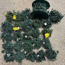 30 Strings + Spool White/Clear Small Christmas Lights