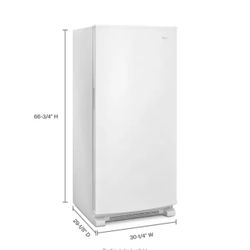 Whirlpool 18 Cu. Ft. Upright Freezer With LED Lighting