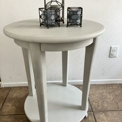 Gray End Table/ Night Stand/ Decorative Table/ End Couch Table 