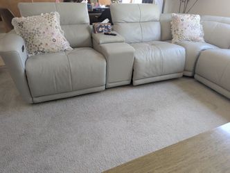 Reclining Power Leather sofa Sectional