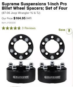 1" Wheel Spacers For Sale Like New