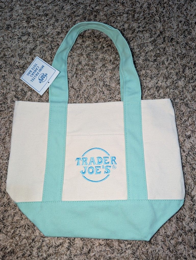 Teal Trader Joe's Mini Tote Bag!
