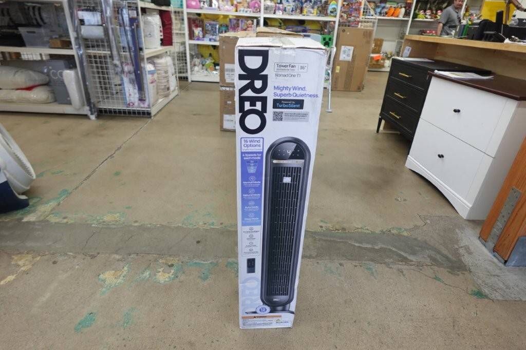 Dreo Tower Fan for Home 36″ Standing Floor Fan with Remote