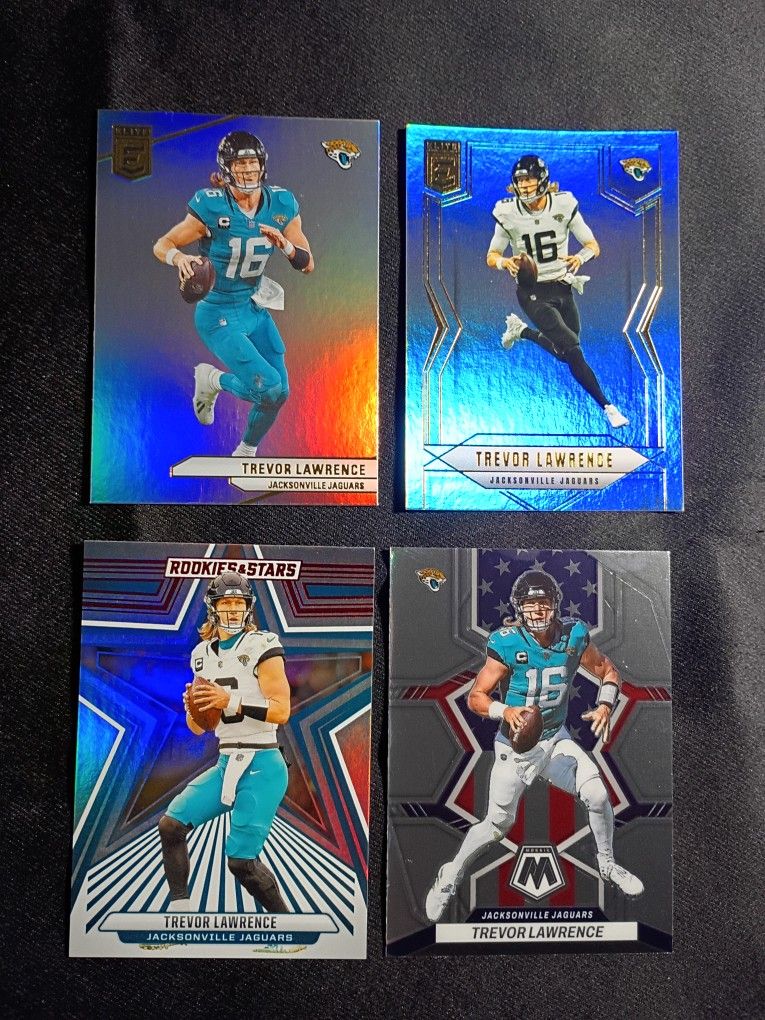 Jacksonville Jaguars Trevor Lawrence Football Cards Set of 4 For $5