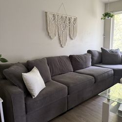 Large Grey Sectional Couch