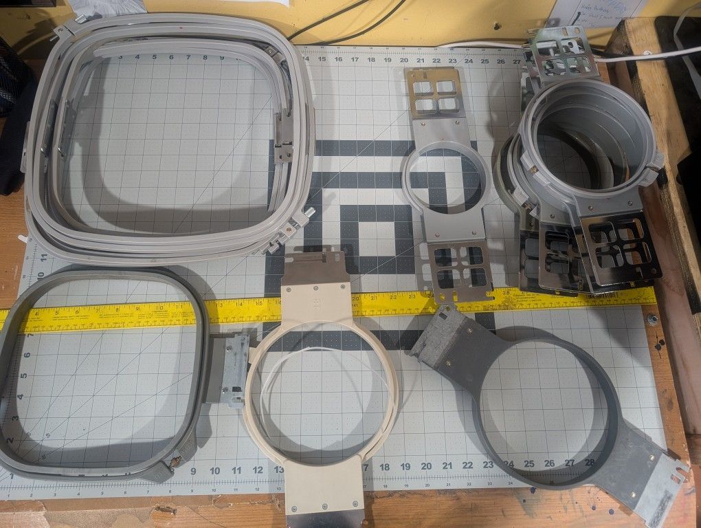 Multiple Tubular Frames Embroidery