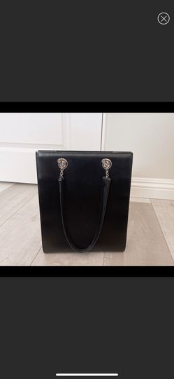 Authentic Cartier Black Leather Panther Tote