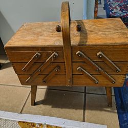 Antique sewing box