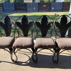 4-Beautiful Iron Chairs
