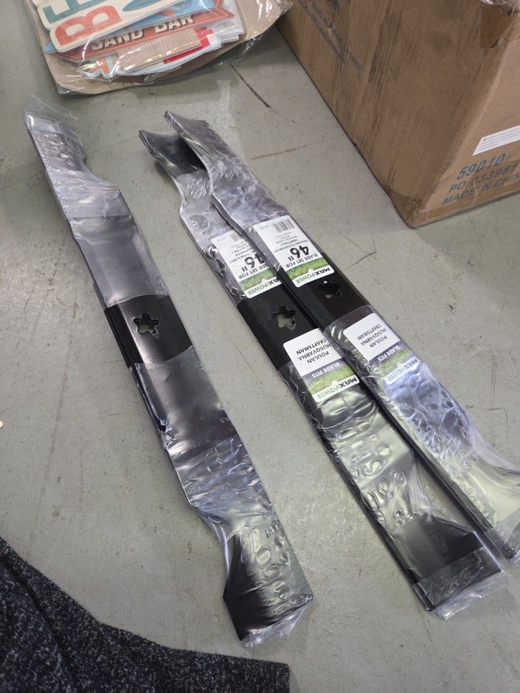 2 Blade Commercial Mulching Set for Many 46 in. Craftsman, Husqvarna, Poulan Mowers