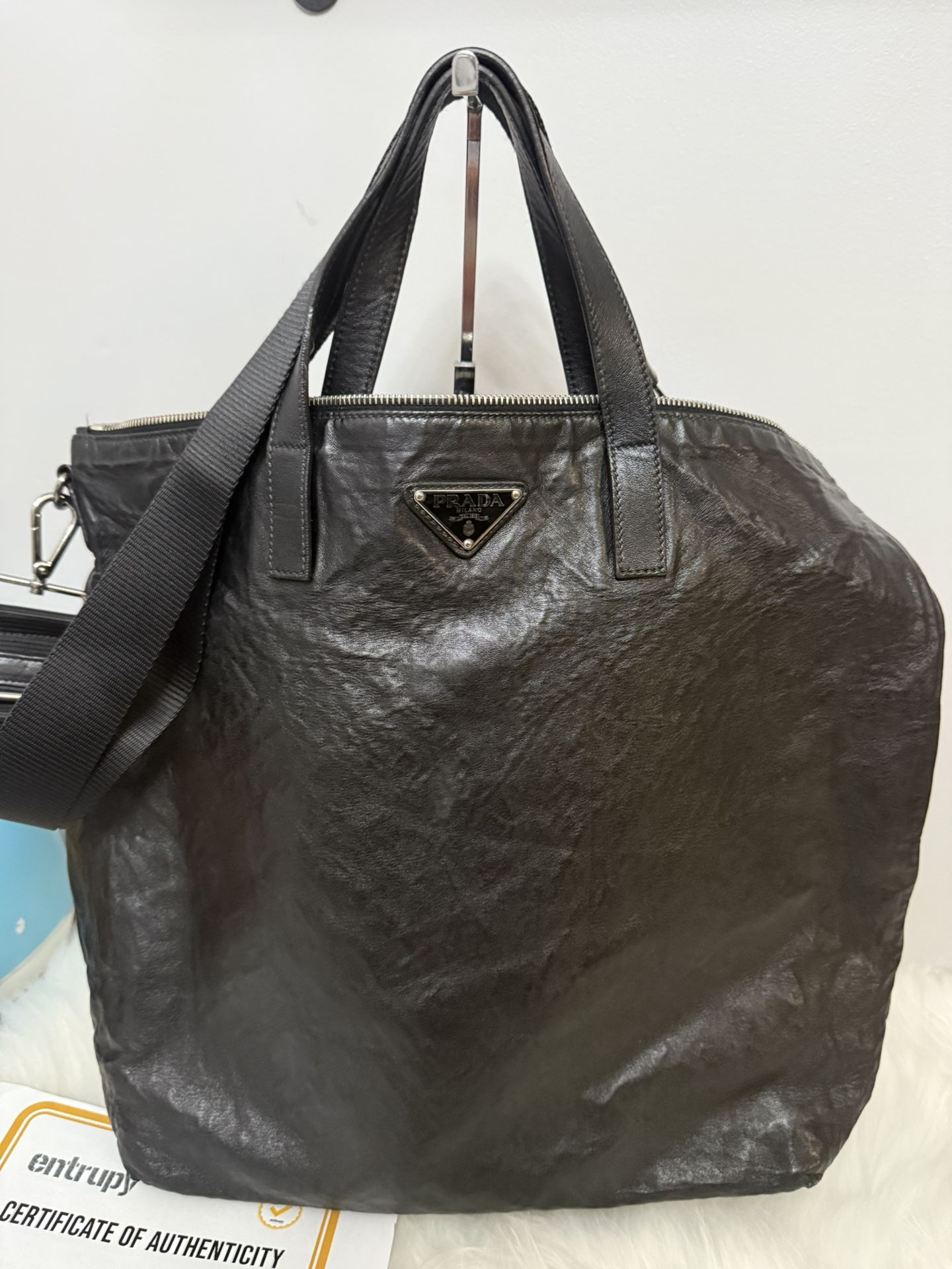 Prada Carry All Weekender Bag