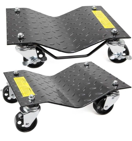 2-Pieces 12" x 16" Set Premium Skates Wheel Car Dolly Repair Slide Vehicle Car Moving Dolly (1-Pair)