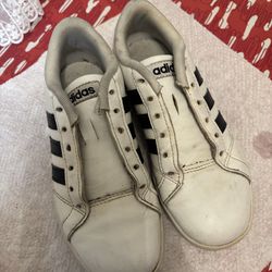 Kids size 13 white Adidas