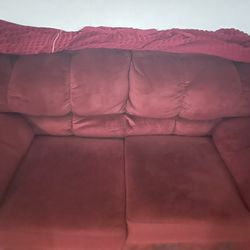 Suede Love Seat  