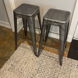 Bar Height Tolix Stools (2)