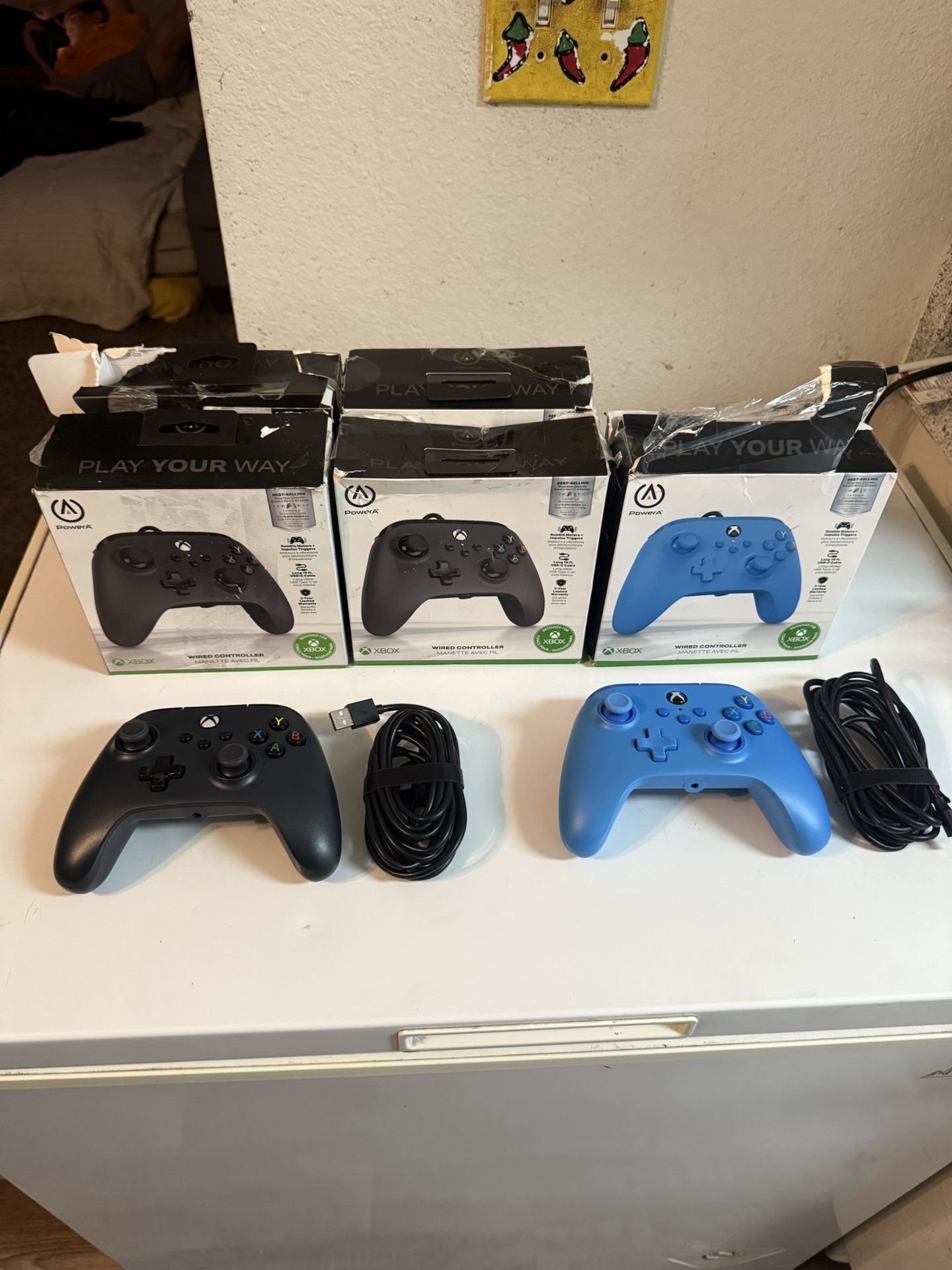 Xbox One,Series X/S, PC Controller $25 EACH (NEW) Boxes Are Damage But Controllers Are New With 10 Ft Charger