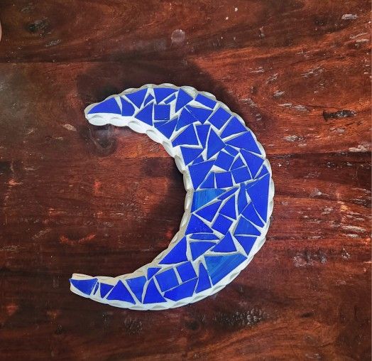Artisan Tile Mosaic Moon Wall Decor