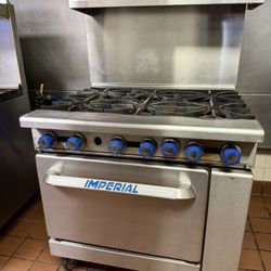 Imperial Gas Range with Standard Oven – 6 Burner
