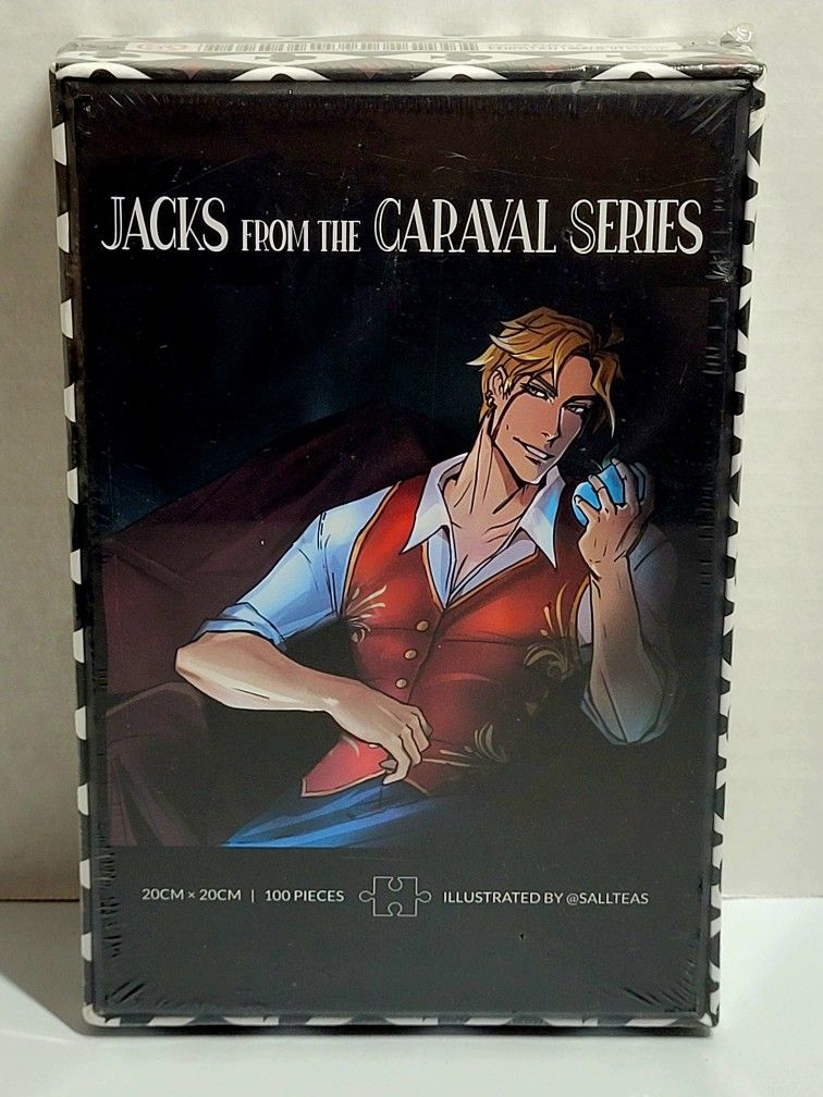 New Sealed Jacks From The Caraval Series P 100 Piece Puzzle Fairyloot Exclusive. The item is a 100-piece jigsaw puzzle featuring Jacks from the Carava