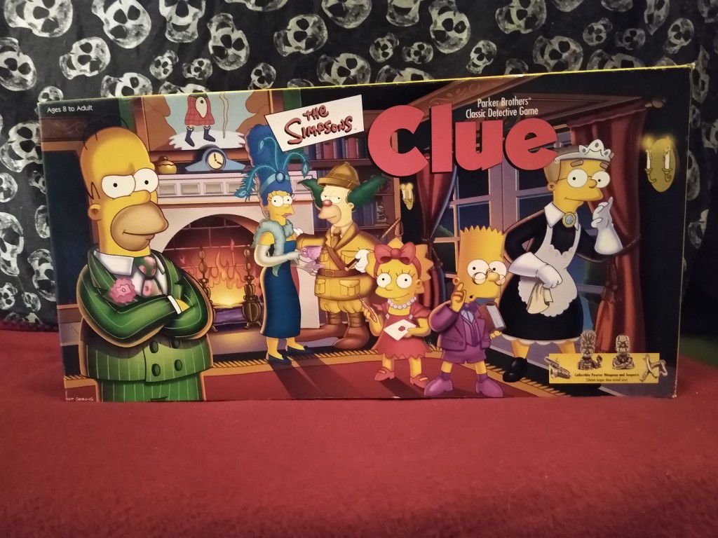 The Simpsons version of Clue the board game