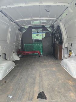 White Full-Size Cargo Van - 155,998 miles