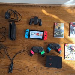 Nintendo Switch, Games, And Controllers