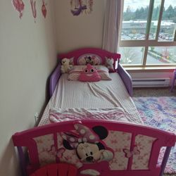 Micky Mouse Twin Beds With Matress