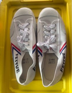 Feiyue Shoes, White, Size 10 1/2