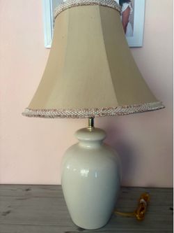 Ceramic Table Lamp with Shade