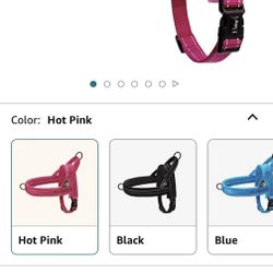 Hot Pink Large Dog No Pull Harness