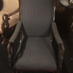 Vintage Gooseneck Rocking Chair 