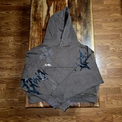Civil Regime Women's Brown/Black Studded Hoodie