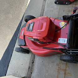 Snapper step sense electric lawn mower w 2 batteries and quick charger