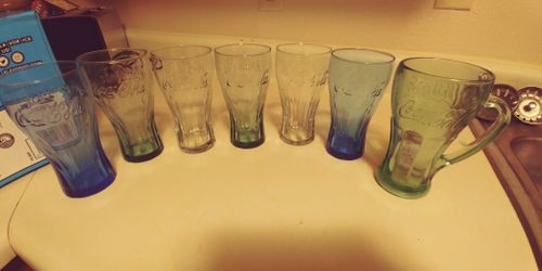 Coca-Cola glass cups