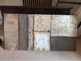 Large Abstract Mixed Media Textured Wall Art
