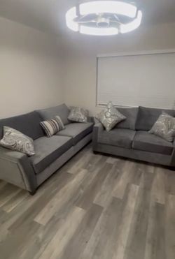 Grey Velvet Sofa Set - Same Day Availability 🚚