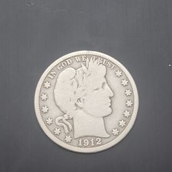 1912p Barber Half Dollar 