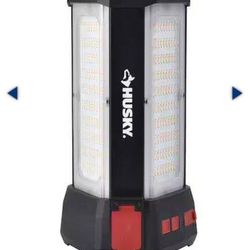 Husky 14,000 Lumen Area Utility Hybrid LED Work Light with Rechargeable Battery (retail price $109)