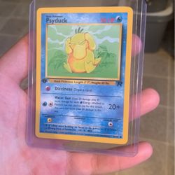Base Set Psyduck (About As Mint As Possible)