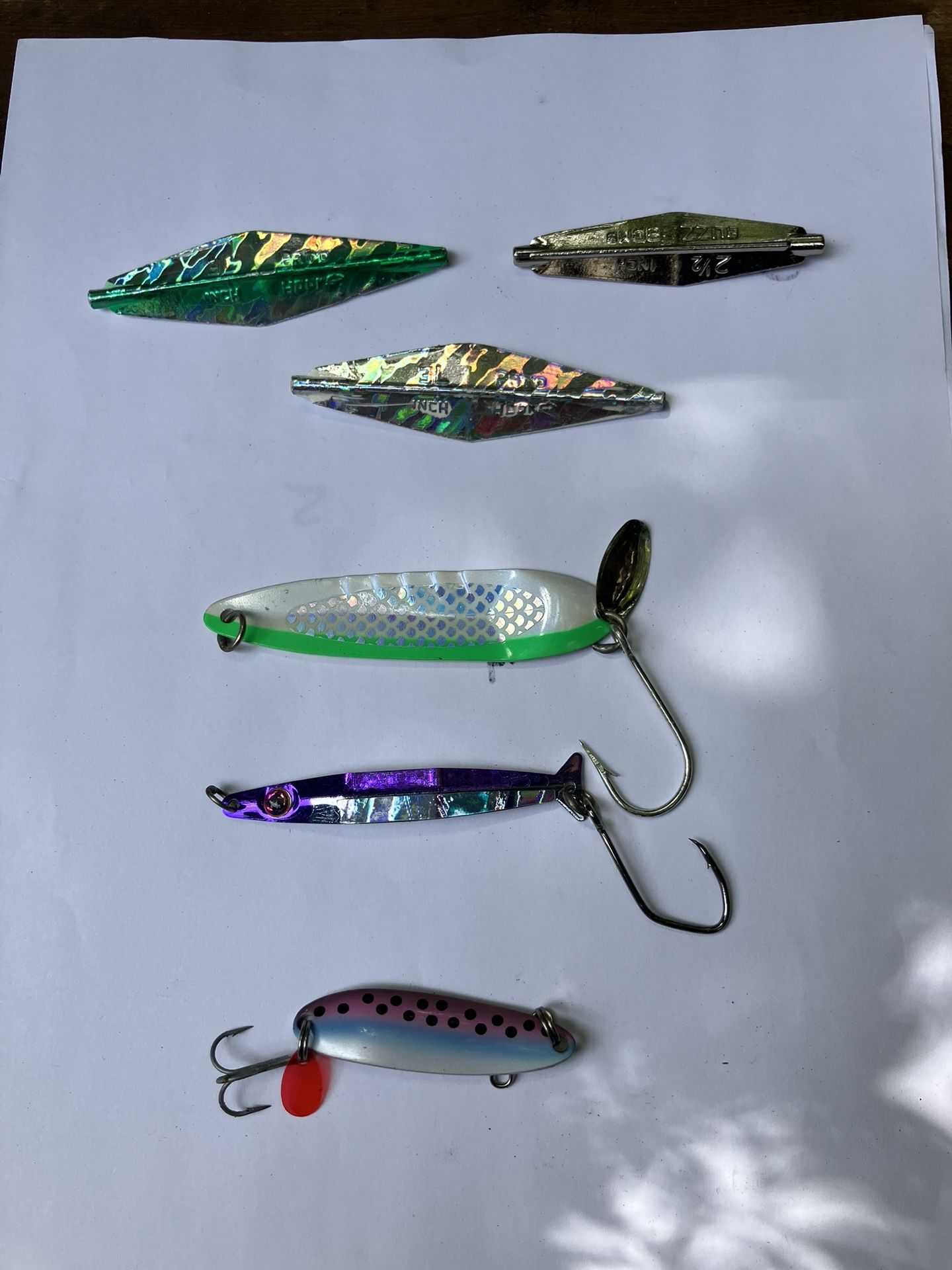 Salmon Fishing Spoons & Buzz Bombs