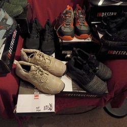 "Indestructible" Size 11 1/2 Steel Toe Shoes..(Brand New)..