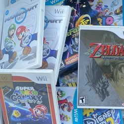 WHOLESALE Nintendo Wii & Wii U Game Disc Lot (MARIOKART STARFOX ZELDA Wii PLAY)