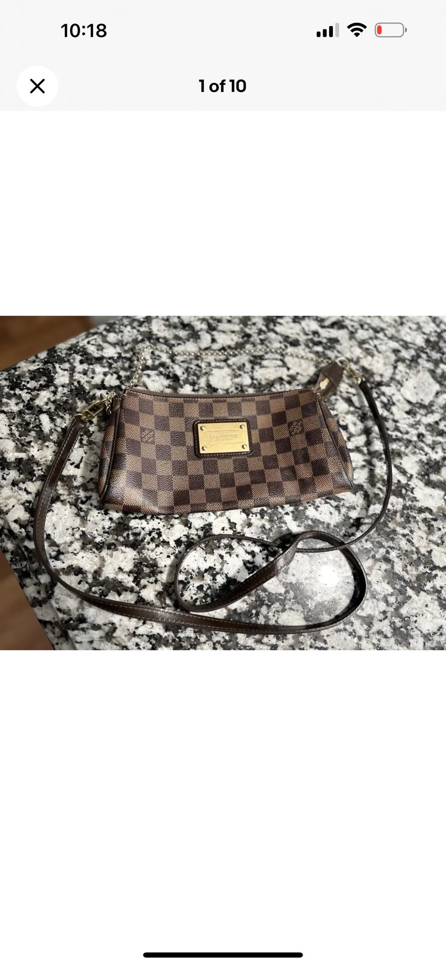 Authentic Louis Vuitton Eva Clutch
