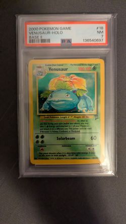 2000 venusaur holo PSA 7 #18 bast set 2